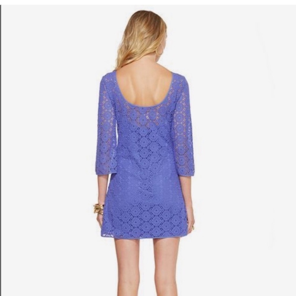 ❌SOLD Lilly Pulitzer Topanga crochet lace dress in purple - Picture 15 of 15